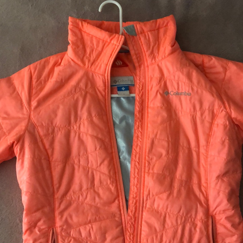 Columbia omniheat jacket- pink/salmon